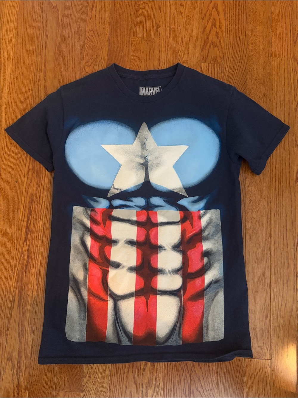 Marvel Captain America Abs T-shirt Mens size Small